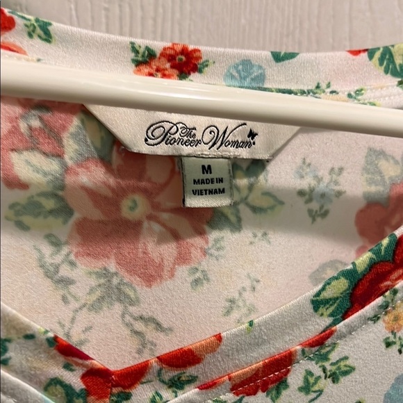 The Pioneer Woman Red and White Long Sleeve Tee - Picture 2 of 6